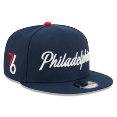Navy Philadelphia 76ers Youth 2025/26 City Edition 9FIFTY Snapback Hat | NBA