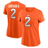 Denver Broncos Patrick Surtain II Women's Player Name & Number T-Shirt | NFL Hot