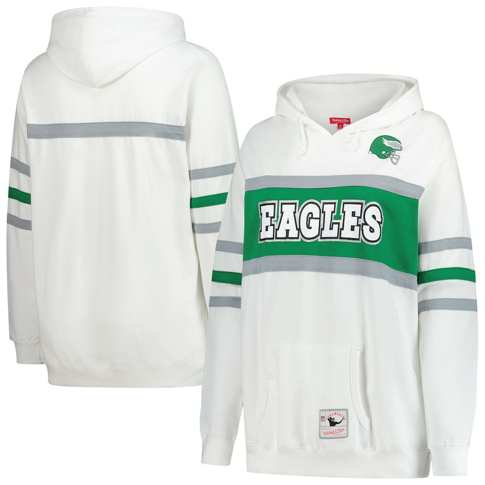 Philadelphia Eagles Women's Plus Size Head Coach Throwback Pullover Hoodie | NFL New