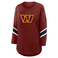 Washington Commanders Women's Plus Size Redzone 3/4-Sleeve Scoop Neck T-Shirt | NFL Near me
