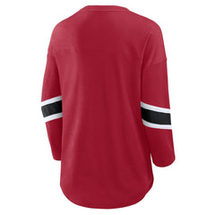 San Francisco 49ers Women's Plus Size Redzone 3/4-Sleeve Scoop Neck T-Shirt | NFL Online