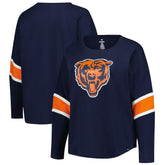 Chicago Bears Women's Plus Size Redzone 3/4-Sleeve Scoop Neck T-Shirt | NFL US