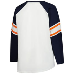 Chicago Bears Women's Plus Size Redzone Lace Up Long Sleeve T-Shirt | NFL Near me