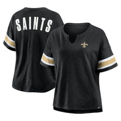 New Orleans Saints Women's Plus Size Redzone Notch Neck T-Shirt | NFL On sale