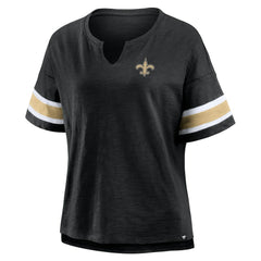 New Orleans Saints Women's Plus Size Redzone Notch Neck T-Shirt | NFL On sale