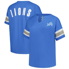 Detroit Lions Women's Plus Size Redzone Notch Neck T-Shirt | NFL Hot