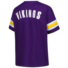 Minnesota Vikings Women's Plus Size Redzone Notch Neck T-Shirt | NFL Online