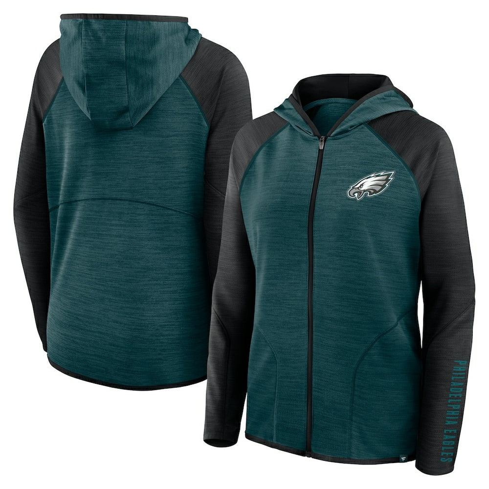 Philadelphia Eagles Women's Plus Size End Around Pass Full-Zip Hoodie | NFL Outlet