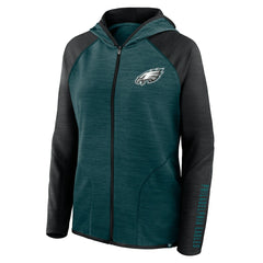 Philadelphia Eagles Women's Plus Size End Around Pass Full-Zip Hoodie | NFL Outlet