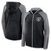Las Vegas Raiders Women's Plus Size End Around Pass Full-Zip Hoodie | NFL New