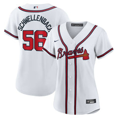 Spencer Schwellenbach Atlanta Braves Nike Women's Home Replica Jersey - MLB Jerseys