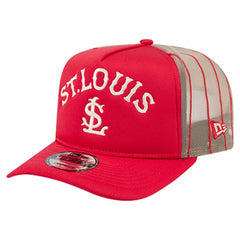 St. Louis Cardinals New Era Vintage Arched Foam Front 9FIFTY A-Frame Adjustable Trucker Hat - MLB Hats