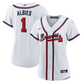 Ozzie Albies Atlanta Braves Nike Women's Home Replica Jersey - MLB Jerseys