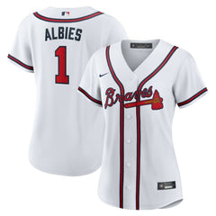 Ozzie Albies Atlanta Braves Nike Women's Home Replica Jersey - MLB Jerseys