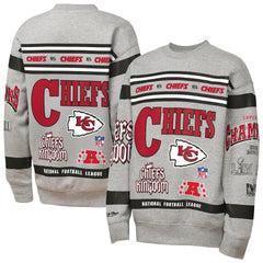 Kansas City Chiefs Youth Throwback All-Over Print Fleece Sweatshirt | NFL Hot