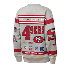San Francisco 49ers Youth Throwback All-Over Print Fleece Sweatshirt | NFL Sale