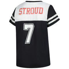 Houston Texans C.J. Stroud Women's Plus Size Bling V-Neck T-Shirt | NFL Near me