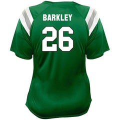 Philadelphia Eagles Saquon Barkley Women's Plus Size Name & Number Raglan Lace V-Neck T-Shirt | NFL New