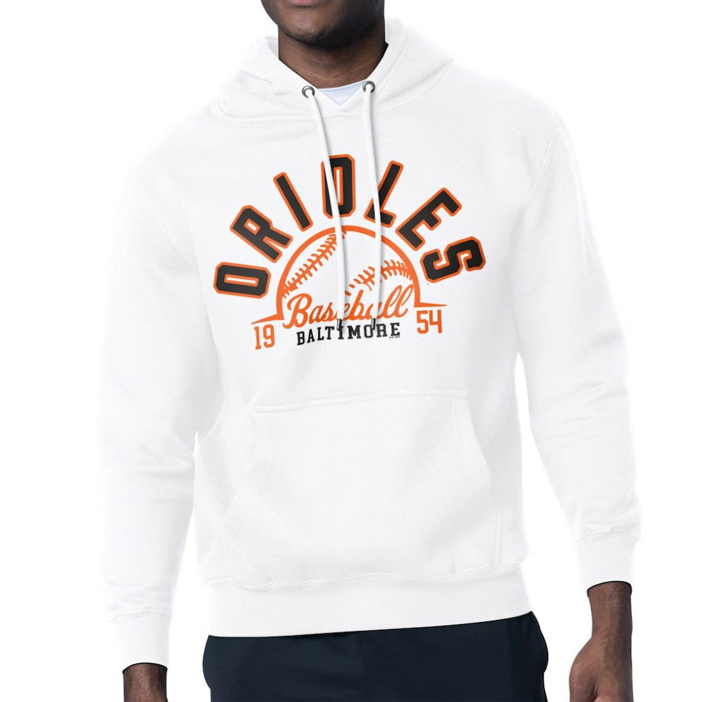 Baltimore Orioles Starter Half Ball Team Graphic Pullover Hoodie - MLB Hoodies