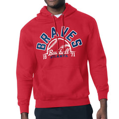 Atlanta Braves Starter Half Ball Team Graphic Pullover Hoodie - MLB Hoodies