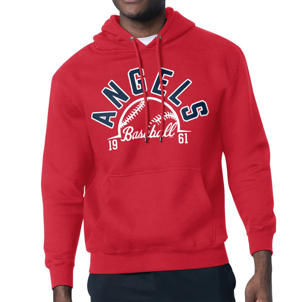Los Angeles Angels Starter Half Ball Team Graphic Pullover Hoodie - MLB Hoodies