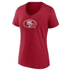 San Francisco 49ers Women's Number 1 Mom Floral V-Neck T-Shirt | NFL Near me