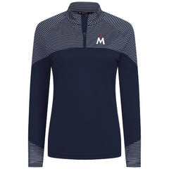 Minnesota Twins Levelwear Women's Classic Stripes Insignia 2.0 Raglan Quarter-Zip Top - MLB Tops