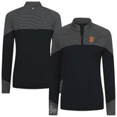 San Francisco Giants Levelwear Women's Classic Stripes Insignia 2.0 Raglan Quarter-Zip Top - MLB Tops