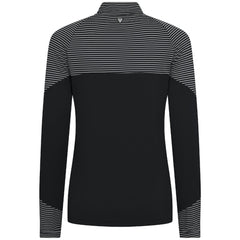 Miami Marlins Levelwear Women's Classic Stripes Insignia 2.0 Raglan Quarter-Zip Top - MLB Tops