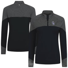 Colorado Rockies Levelwear Women's Classic Stripes Insignia 2.0 Raglan Quarter-Zip Top - MLB Tops