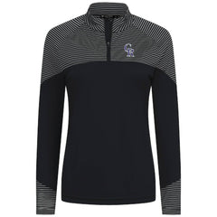 Colorado Rockies Levelwear Women's Classic Stripes Insignia 2.0 Raglan Quarter-Zip Top - MLB Tops