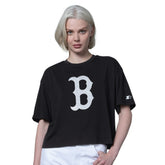 Boston Red Sox Starter Women's Holy Grail Boxy Cropped T-Shirt - MLB T-shirts