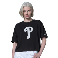 Philadelphia Phillies Starter Women's Holy Grail Boxy Cropped T-Shirt - MLB T-shirts