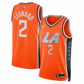 Orange Kawhi Leonard LA Clippers Unisex 2025/26 Swingman Jersey | NBA