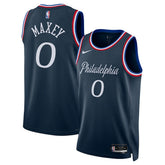 Navy Tyrese Maxey Philadelphia 76ers Unisex 2025/26 Swingman Jersey | NBA