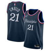Navy Joel Embiid Philadelphia 76ers Unisex 2025/26 Swingman Jersey | NBA