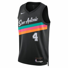 Black De'Aaron Fox San Antonio Spurs Unisex 2025/26 Swingman Jersey | NBA