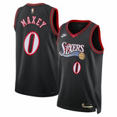 Black Tyrese Maxey Philadelphia 76ers Unisex Swingman Jersey | NBA