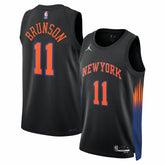 Black Jalen Brunson New York Knicks Jordan Brand Unisex Swingman Jersey | NBA