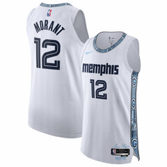 White Ja Morant Memphis Grizzlies Unisex 2025/26 Authentic Jersey | NBA