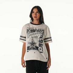 Dallas Cowboys The Wild Collective Women's Vintage Drop Shoulder Oversized Boyfriend T-Shirt | NFL On sale
