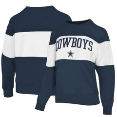 Dallas Cowboys Lauren James Women's Bling Colorblock Terry Sweatshirt | NFL US