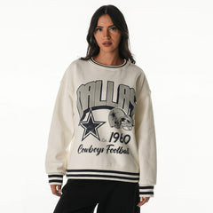 Dallas Cowboys The Wild Collective Women's Oversized Vintage French Terry Sweatshirt | NFL New