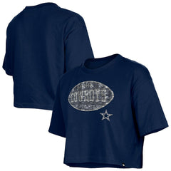 Dallas Cowboys Girl's Flip Sequin Boxy T-Shirt | NFL On sale