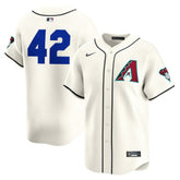 Arizona Diamondbacks Nike Home 2025 Jackie Robinson Day Limited Jersey – Cream - MLB Jerseys