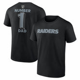 Las Vegas Raiders #1 Dad Jersey T-Shirt | NFL New