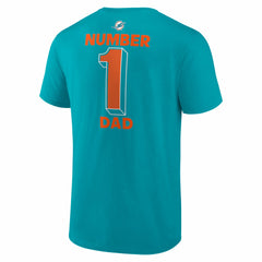 Miami Dolphins #1 Dad Jersey T-Shirt | NFL New