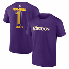 Minnesota Vikings #1 Dad Jersey T-Shirt | NFL Online