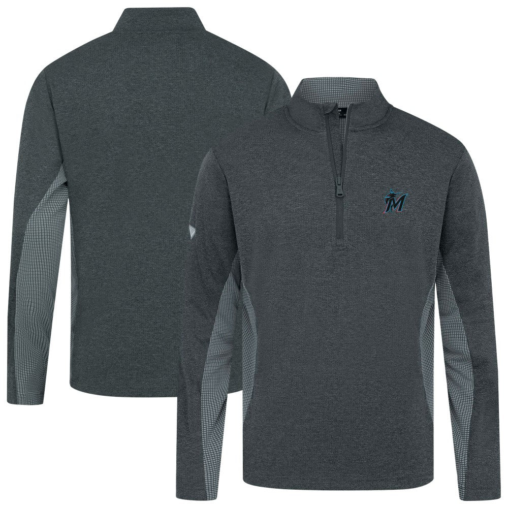 Miami Marlins Levelwear Waffle Insignia 2.0 Quarter-Zip Pullover - MLB Pullover