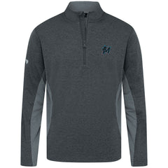 Miami Marlins Levelwear Waffle Insignia 2.0 Quarter-Zip Pullover - MLB Pullover